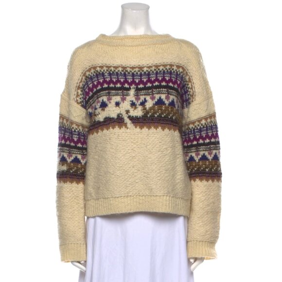 Étoile Isabel Marant Printed Bateau Neckline Sweater - Picture 1 of 7